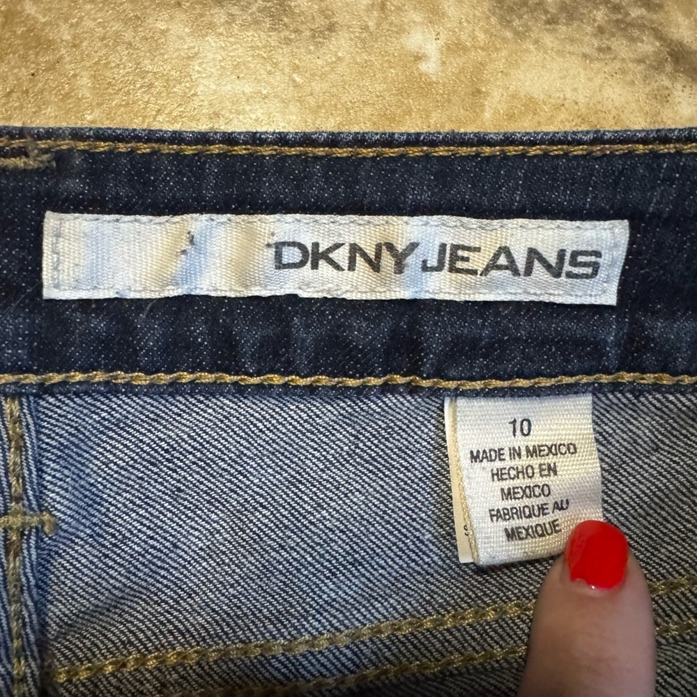 DKNY Jeans Dark Wash Skinny Jeans Size 10 - Picture 3 of 4